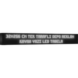 Depo Tabela Reklam Beyaz Kayan Yazı LED Tabela 32 x 256 cm Tek Taraflı Depo Reklam Tabela