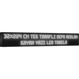 Depo Tabela Reklam Beyaz Kayan Yazı LED Tabela 32X224 cm Tek Taraflı Depo Reklam Tabela Depo Tabela Reklam - 32 x 224 cm