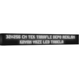 Depo Tabela Reklam Beyaz Kayan Yazı LED Tabela 32X256 cm Tek Taraflı Depo Reklam Tabela Depo Tabela Reklam - 32 x 256 cm