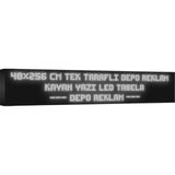 Depo Tabela Reklam Beyaz Kayan Yazı LED Tabela 48 x 256 cm Tek Taraflı