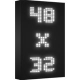 Depo Tabela Reklam Beyaz Kayan Yazı LED Tabela 48 x 32 cm Çift Taraflı