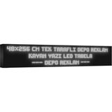 Depo Tabela Reklam Beyaz Kayan Yazı LED Tabela 48X256 cm Tek Taraflı Depo Reklam Tabela Depo Tabela Reklam - 48 x 256 cm