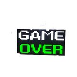 Depo Tabela Reklam Game Over Yazılı Görsel Tabela 3D LED Neon Işıklı Kutu Harf Tabela Pleksiglass