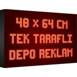Depo Tabela Reklam Kırmızı Kayan Yazı LED Tabela 48 X64 cm Tek Taraflı Depo Reklam Tabela Depo Tabela Reklam - 48 x 64 cm