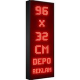 Depo Tabela Reklam Kırmızı Kayan Yazı LED Tabela 96 x 32 cm Tek Taraflı