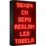 Depo Tabela Reklam Kırmızı Kayan Yazı LED Tabela 96X64 cm Tek Taraflı Depo Reklam Tabela Depo Tabela Reklam - 96 x 64 cm