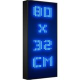 Depo Tabela Reklam Mavi Kayan Yazı LED Tabela 80 x 32 cm Tek Taraflı