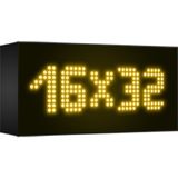 Depo Tabela Reklam Sarı Kayan Yazı LED Tabela 16 x 32 cm Tek Taraflı Depo Reklam Tabela