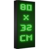 Depo Tabela Reklam Yeşil Kayan Yazı LED Tabela 80 x 32 cm Tek Taraflı Depo Reklam Tabela