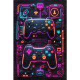 Depoba Ares Kadife Oyuncu Odası Halısı Kaymaz Pamuk Tabanlı Yıkanabilir Antibakteriyel Gamer, Gaming Halısı 100x150