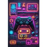 Depoba Aspect Şönil Oyuncu Odası Halısı Kaymaz Pamuk Tabanlı Yıkanabilir Antibakteriyel Gamer, Gaming Halısı 140x200