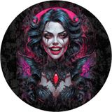 Depoba Blacke Kadife Oyuncu Odası Halısı Kaymaz Pamuk Tabanlı Yıkanabilir Antibakteriyel Yuvarlak Gamer, Gaming Halısı 120x120