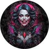 Depoba Blacke Kadife Oyuncu Odası Halısı Kaymaz Pamuk Tabanlı Yıkanabilir Antibakteriyel Yuvarlak Gamer, Gaming Halısı 160x160
