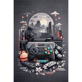 Depoba Blank Şönil Oyuncu Odası Halısı Kaymaz Pamuk Tabanlı Yıkanabilir Antibakteriyel Gamer, Gaming Halısı 100x150