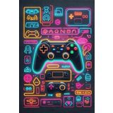 Depoba Caspect Şönil Oyuncu Odası Halısı Kaymaz Pamuk Tabanlı Yıkanabilir Antibakteriyel Gamer, Gaming Halısı 120x180