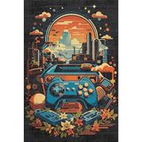 Depoba Conlos Kadife Oyuncu Odası Halısı Kaymaz Pamuk Tabanlı Yıkanabilir Antibakteriyel Gamer, Gaming Halısı 100x150