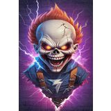 Depoba Dalton Şönil Oyuncu Odası Halısı Kaymaz Pamuk Tabanlı Yıkanabilir Antibakteriyel Gamer, Gaming Halısı 100x150