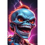 Depoba Fred Kadife Oyuncu Odası Halısı Kaymaz Pamuk Tabanlı Yıkanabilir Antibakteriyel Gamer, Gaming Halısı 120x180