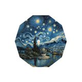 Depoba Gogh Şönil Oyuncu Odası Halısı Kaymaz Pamuk Tabanlı Yıkanabilir Asimetrik Gamer, Gaming Halısı 120x120