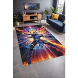 Depoba Magic Şönil Oyuncu Odası Halısı Kaymaz Pamuk Tabanlı Yıkanabilir Antibakteriyel Gamer, Gaming Halısı 140x200