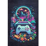 Depoba Melina Şönil Oyuncu Odası Halısı Kaymaz Pamuk Tabanlı Yıkanabilir Antibakteriyel Gamer, Gaming Halısı 200x300