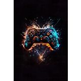 Depoba Patrick Kadife Oyuncu Odası Halısı Kaymaz Pamuk Tabanlı Yıkanabilir Antibakteriyel Gamer, Gaming Halısı 120x180