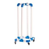 Depolama Standı, Hula Hoop Stand, Zemin Standı Hula Hoops Depolama Rafları, Hula Hoop Düzenleyici Araba, Hula Hoop Tutucu Stand, Spor Salonu Ofisi için Yuvarlanan Hula Hoop Stand Up Tutucular (50 cm