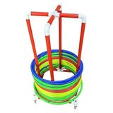 Depolama Standı, Hula Hoop Standı, Tekerlekli Ekipman Hula Hoop Depolama Rafı, PVC Spor Salonu Çemberleri Tutucu Standı, Okul PE Sınıfları için Hoola Teşhir Arabası (30 cm/11,8 inç)
