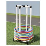 Depolama Standı,Hula Hoop Standı,Rolling Egzersiz Hoop Organizatör Sepeti,Fitness Hula Hoop Stand Tutucu,Hula Hoops ve Frenler Tekerlekleri ile Yerden Tasarruflu Hoop Organizatör Rafı