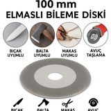 Depolife 100 mm Elmaslı Bileme Diski | Bıçak, Satır, Makas, Balta Bileme Uyumlu | Avuç Taşlama – Spiral Disk
