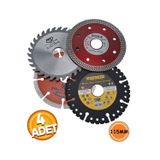 Depolife 115MM Ahşap Metal Mermer Granit Seramik Kesici Disk Seti Elmaslı Daire Kesme Diskavuç Taşlama