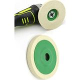 Depolife 115mm Koyun Yünü Keçe Disk Naturel Yün Keçe Polisaj Parlatma Avuç Taşlama Uyumlu