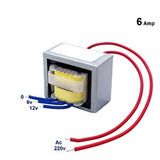 Depolife 12 volt ve 6 volt Bakır Sargı Trafo 6 Amp Şarj Trafosu 12v ve 6v voltaj çıkışlı sargılı trafo Adaptör Transformatör Bej