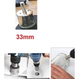 Depolife 33 mm Mermer Granit Fayans Cam Yuvarlak Delme Panç Elmas Uç Yuvarlak Açma Matkap Için Karot
