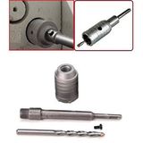 Depolife 35mm Beton Delik Sondaj Pancı Kırıcı Delici Için Elmaslı Karot Testere Matkap Ucu Sds Adaptörlü Şaft