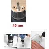Depolife 48 mm Mermer Granit Fayans Cam Yuvarlak Delme Panç Elmas Uç Yuvarlak Açma Matkap Için Karot