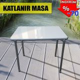 Depolife 60X80 Cm Bilgisayar Masası Mutfak Masası Katlanır Masa Portatif