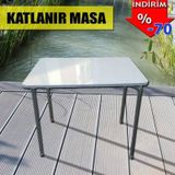 Depolife 60X80 Cm Mutfak Yemek Ders Çalışma Masası Katlanır Ayaklı Depolif