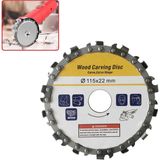 Depolife Ahşap Oyma Şekillendirme Kesme Için 115 mm Zincirli Testere Diski 14 Diş