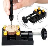 Depolife Alüminyum El Mengenesi Kalıpçı Matkap mengenesi Işkence Düz Ağız 55mm boncuk saat işleme aparatlı Gri