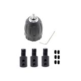 Depolife Anahtarsız Supra Plastik Mandren Otomatik Mandrel Okul Proje Hobi 3lü Motor Mil Kaplinli 3/8mm 10mm