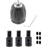 Depolife Anahtarsız Supra Plastik Mandren Otomatik Mandrel Okul Proje Hobi 3lü Motor Mili Kaplinli 3/8mm 10MM