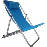 Depolife Ayarlı Plaj Balıkçı Koltuk Katlanır Yastıklı 5 Kademe Yatarlı Bahçe Sandalye Metal Malzeme