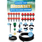 Depolife Bahçe Balkon Veranda Sera Bitki Çiçek Damlama Nemlendirme Sulama Sisleme Püskürtme Hortum Sistemi