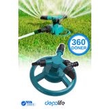 Depolife Bahçe sulama fıskıyesi hortum klipsli yağmurlama fiskiyesi 360 derece döner başlık ayarlanır nozul