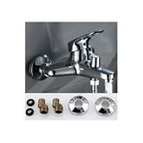 Depolife Banyo Duş Bataryası Mix Sıcak Soğuk Banyo Çeşmesi Prinç Tasarruflu Armatür Gri