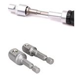Depolife Bits Lokma Adaptörü Matkap Soket Adaptörü Hex Shank Soket El Lokma Seti (3/8 1/2) 2li Set Krem