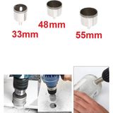 Depolife Cam Mermer Granit Delme Pancı 33 mm 48 mm 60 mm Matkap Için 3lü Elmaslı Delik Karot