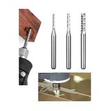 Depolife Carbide Bit End Mill Freze Cnc Tunsten Karbür Ucu Kesici bıçak Ahşap Alüminyum işleme 3lü
