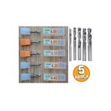 Depolife Cnc Metal Sondaj Tungsten Karbür Uç Seti (4.0 - 4.45 ) Matkap Için Hard Drill Bıçak Makine Takımı